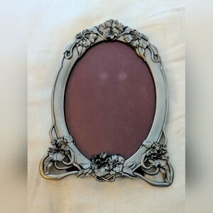 Floral Silver Photo Frame